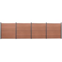 Zaunelement-Set Braun 699x186 cm wpc Vidaxl Zaunelement-Set Braun 699x186 cm wpc Vidaxl von VIDAXL