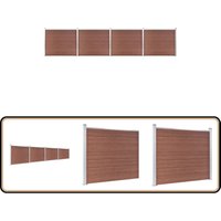 Zaunelement Set wpc 699x146 cm Braun - Zaunelement - Gartenzaun - wpc Zaun - Holzzaunt - Privacy Screen Zaunelement Set wpc 699x146 cm Braun - Zaunelement - Gartenzaun - wpc Zaun - Holzzaunt - Privacy Screen von VIDAXL