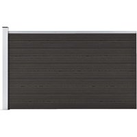 Zaunelement wpc 175x105 cm Schwarz - Vidaxl von VIDAXL