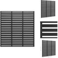 Zaunelement wpc 180x180 cm Schwarz - Zaunpanel - wpc Zaun - Gartenzaun - Sichtschutzzaun - Windschutzzaun von VIDAXL