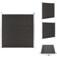 Zaunelement wpc 180x186 cm Schwarz - Gartenzaun - wpc Zaun - Holzzaun - Privacy Screen - Zaunsystem Zaunelement wpc 180x186 cm Schwarz - Gartenzaun - wpc Zaun - Holzzaun - Privacy Screen - Zaunsystem von VIDAXL