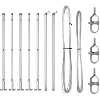 Zaunpfosten mit Sockelplatten 7-teilig Ø32mm 90cm Galvanisierter Stahl vidaXL Zaunpfosten mit Sockelplatten 7-teilig Ø32mm 90cm Galvanisierter Stahl vidaXL von VIDAXL