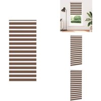 Zebrarollo Braun 115x230 cm Stoffbreite 110,9 cm Polyester - Zebra-Jalousie - Zebra-Jalousien - Zebra-Rollo - Doppelrollo von VIDAXL