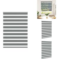 Zebrarollo Dunkelgrau 105x100 cm Stoffbreite 100,9 cm Polyester - Zebra-Jalousie - Zebra-Jalousien - Zebra-Rollo - Doppelrollo Zebrarollo Dunkelgrau 105x100 cm Stoffbreite 100,9 cm Polyester - Zebra-Jalousie - Zebra-Jalousien - Zebra-Rollo - Doppelrollo von VIDAXL