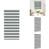 Vidaxl - Zebrarollo Dunkelgrau 75x100 cm Stoffbreite 70,9 cm Polyester - Zebra-Jalousie - Zebra-Jalousien - Zebra-Rollo - Doppelrollo von VIDAXL