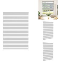 Zebrarollo Hellgrau 110x100 cm Stoffbreite 105,9 cm Polyester - Zebra-Jalousie - Zebra-Jalousien - Zebra-Rollo - Doppelrollo Zebrarollo Hellgrau 110x100 cm Stoffbreite 105,9 cm Polyester - Zebra-Jalousie - Zebra-Jalousien - Zebra-Rollo - Doppelrollo von VIDAXL
