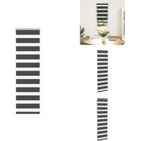 Vidaxl - Zebrarollo Schwarz 50x100 cm Stoffbreite 45,9 cm Polyester - Zebra-Jalousie - Zebra-Jalousien - Zebra-Rollo - Doppelrollo von VIDAXL