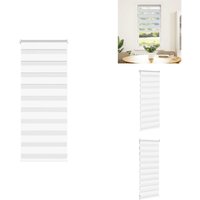Zebrarollo Weiß 65x100 cm Stoffbreite 60,9 cm Polyester - Zebra-Jalousie - Zebra-Jalousien - Zebra-Rollo - Doppelrollo Zebrarollo Weiß 65x100 cm Stoffbreite 60,9 cm Polyester - Zebra-Jalousie - Zebra-Jalousien - Zebra-Rollo - Doppelrollo von VIDAXL
