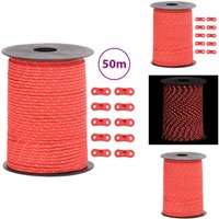 Vidaxl - Zeltleine Reflektierend mit Seilspannern 50 m 3 mm - Campingausrüstung - Zeltausrüstung - Abspannseil - Zeltleine - Reflektorband Vidaxl - Zeltleine Reflektierend mit Seilspannern 50 m 3 mm - Campingausrüstung - Zeltausrüstung - Abspannseil - Zeltleine - Reflektorband von VIDAXL