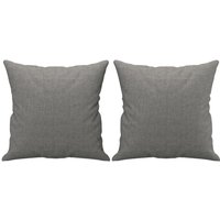 Zierkissen 2 Stk. Dunkelgrau 40x40 cm Stoff Vidaxl von VIDAXL