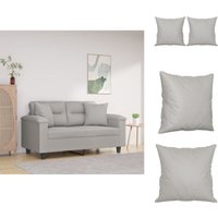 Zierkissen - Living Zierkissen 2 Stk. Hellgrau 40x40 cm Mikrofasergewebe - Grau Zierkissen - Living Zierkissen 2 Stk. Hellgrau 40x40 cm Mikrofasergewebe - Grau von VIDAXL