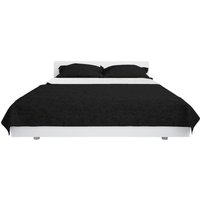 Zweiseitige Tagesdecke Gesteppt 220 x 240 cm Schwarz und Weiß Vidaxl Zweiseitige Tagesdecke Gesteppt 220 x 240 cm Schwarz und Weiß Vidaxl von VIDAXL