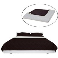 Zweiseitige Tagesdecke Gesteppt Beige/Braun 170 x 210 cm vidaXL von VIDAXL