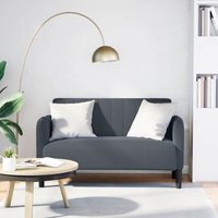 Zweisitzer-Sofa Dunkelgrau 109 cm Samt Vidaxl Zweisitzer-Sofa Dunkelgrau 109 cm Samt Vidaxl von VIDAXL