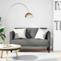 Zweisitzer-Sofa Dunkelgrau 111 cm Stoff Vidaxl Zweisitzer-Sofa Dunkelgrau 111 cm Stoff Vidaxl von VIDAXL