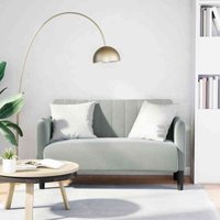 Zweisitzer-Sofa Hellgrau 109 cm Samt Vidaxl Zweisitzer-Sofa Hellgrau 109 cm Samt Vidaxl von VIDAXL