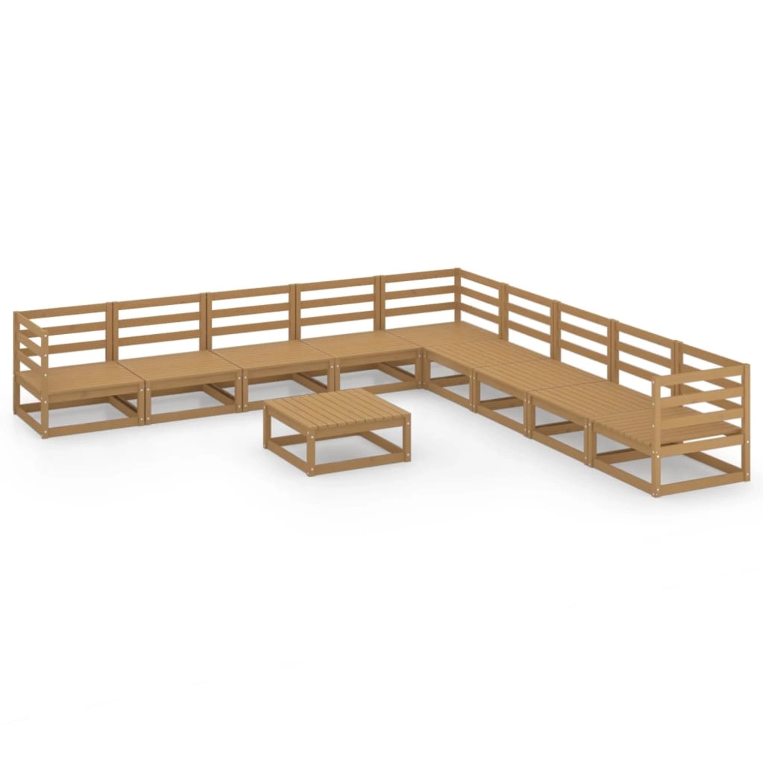 vidaXL 10-tlg Garten-Lounge-Set Honigbraun Massivholz Kiefer Modell 8 vidaXL 10-tlg Garten-Lounge-Set Honigbraun Massivholz Kiefer Modell 8 von VIDAXL