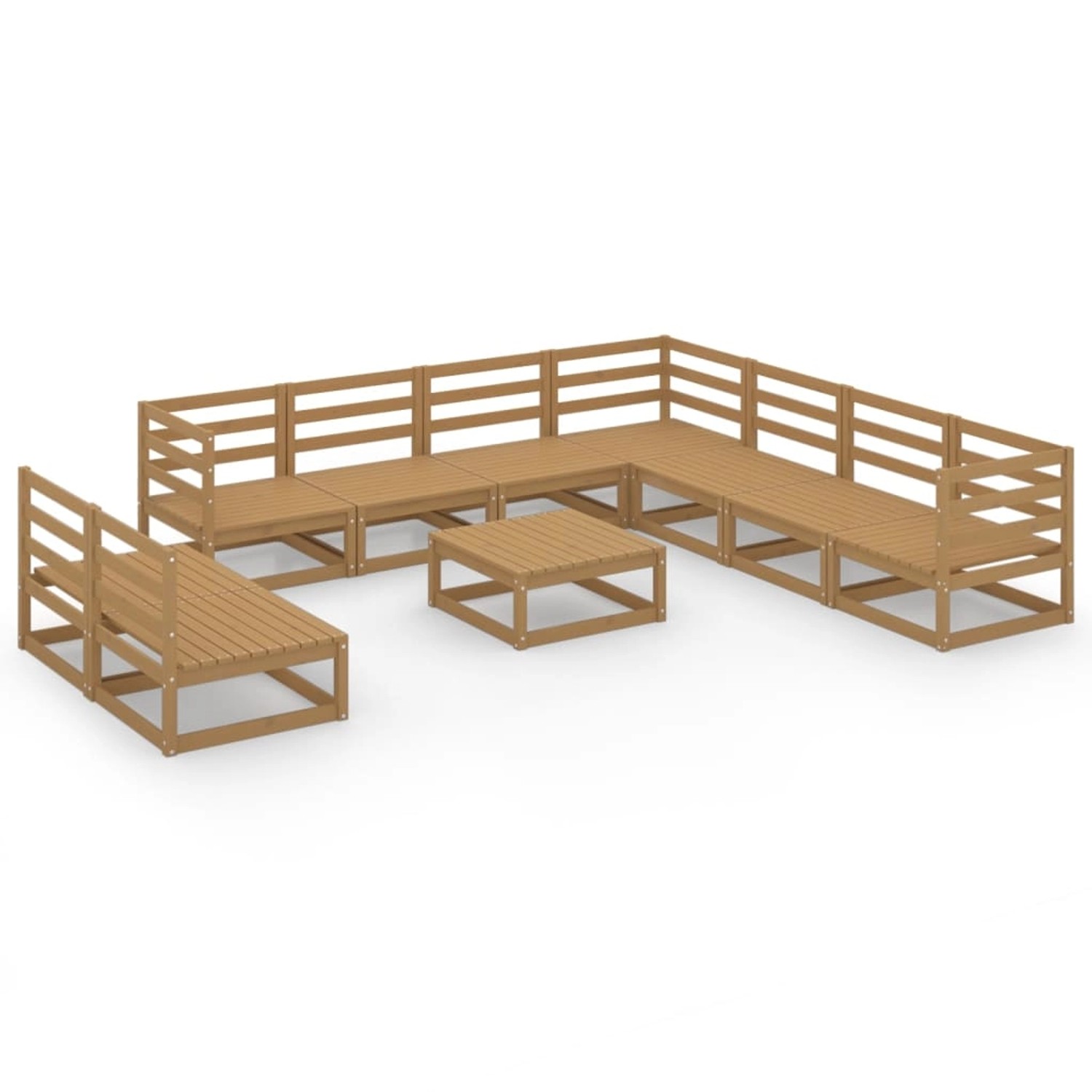 vidaXL 10-tlg Garten-Lounge-Set Honigbraun Massivholz Kiefer Modell 9 vidaXL 10-tlg Garten-Lounge-Set Honigbraun Massivholz Kiefer Modell 9 von VIDAXL
