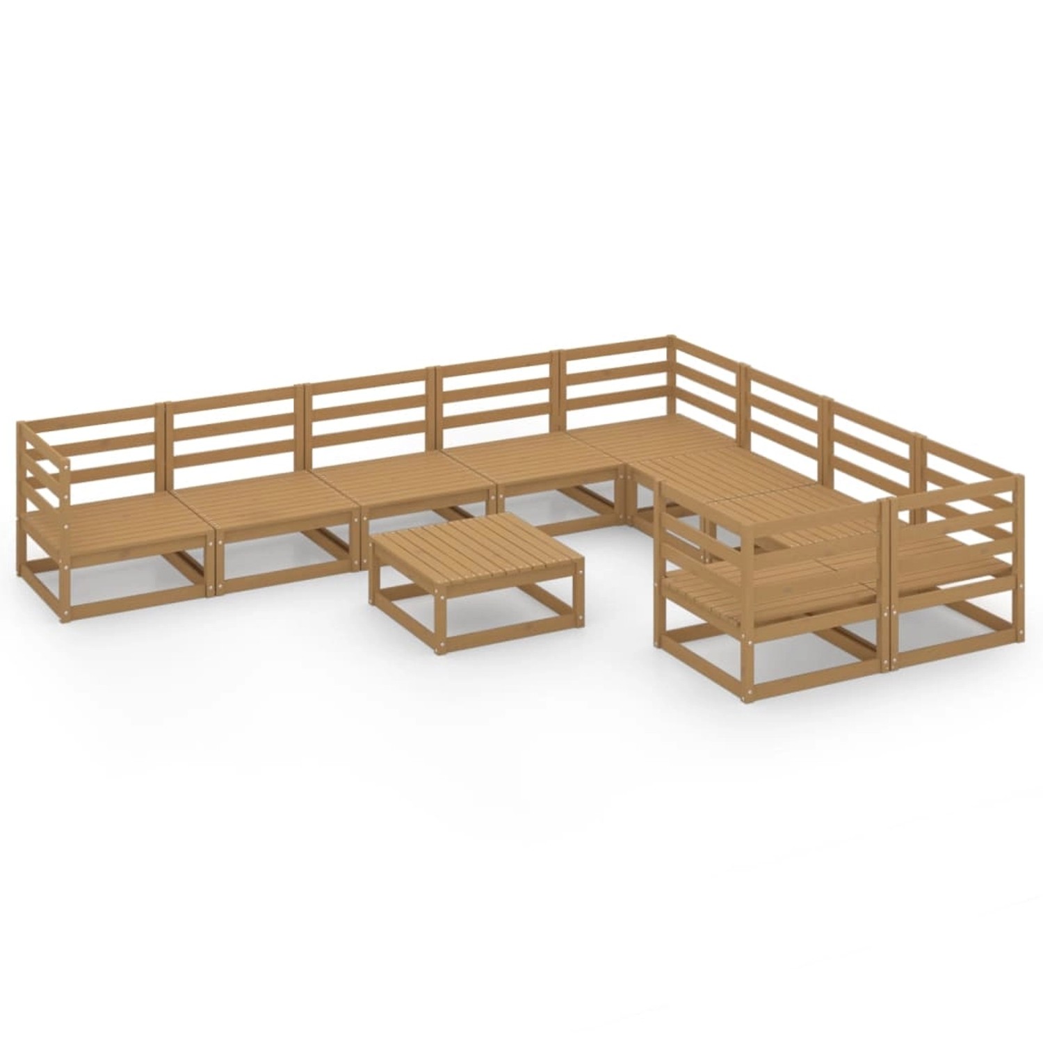 vidaXL 10-tlg Garten-Lounge-Set Massivholz Kiefer Modell 27 vidaXL 10-tlg Garten-Lounge-Set Massivholz Kiefer Modell 27 von VIDAXL