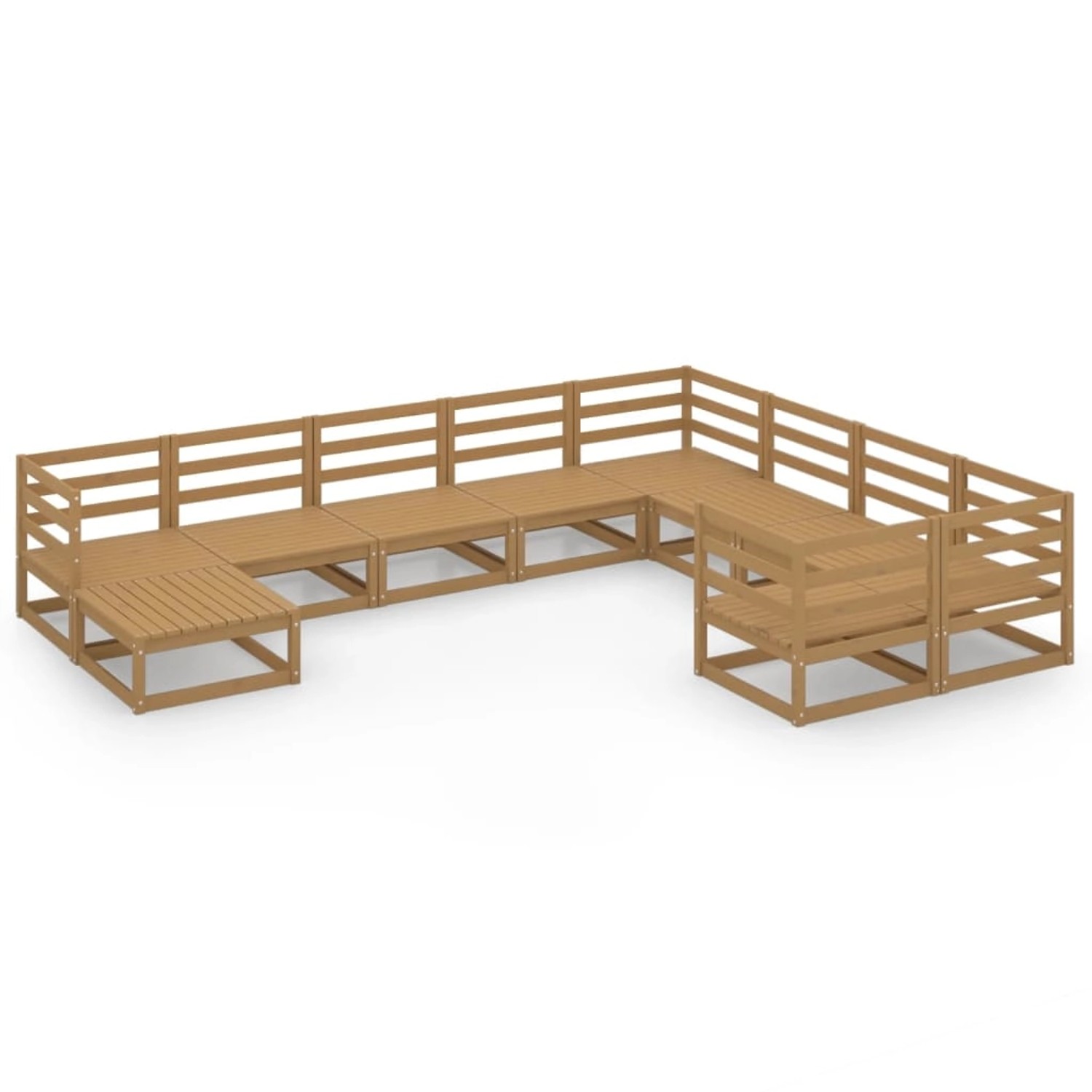 vidaXL 10-tlg Garten-Lounge-Set Massivholz Kiefer Modell 28 vidaXL 10-tlg Garten-Lounge-Set Massivholz Kiefer Modell 28 von VIDAXL