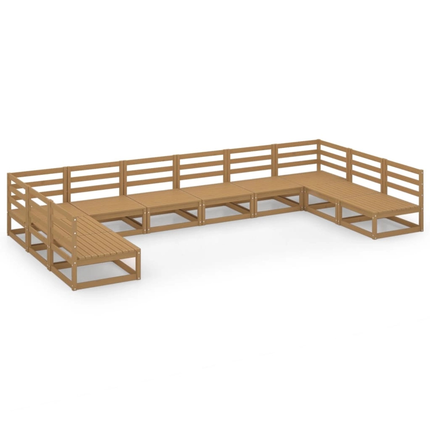 vidaXL 10-tlg Garten-Lounge-Set Massivholz Kiefer Modell 33 vidaXL 10-tlg Garten-Lounge-Set Massivholz Kiefer Modell 33 von VIDAXL