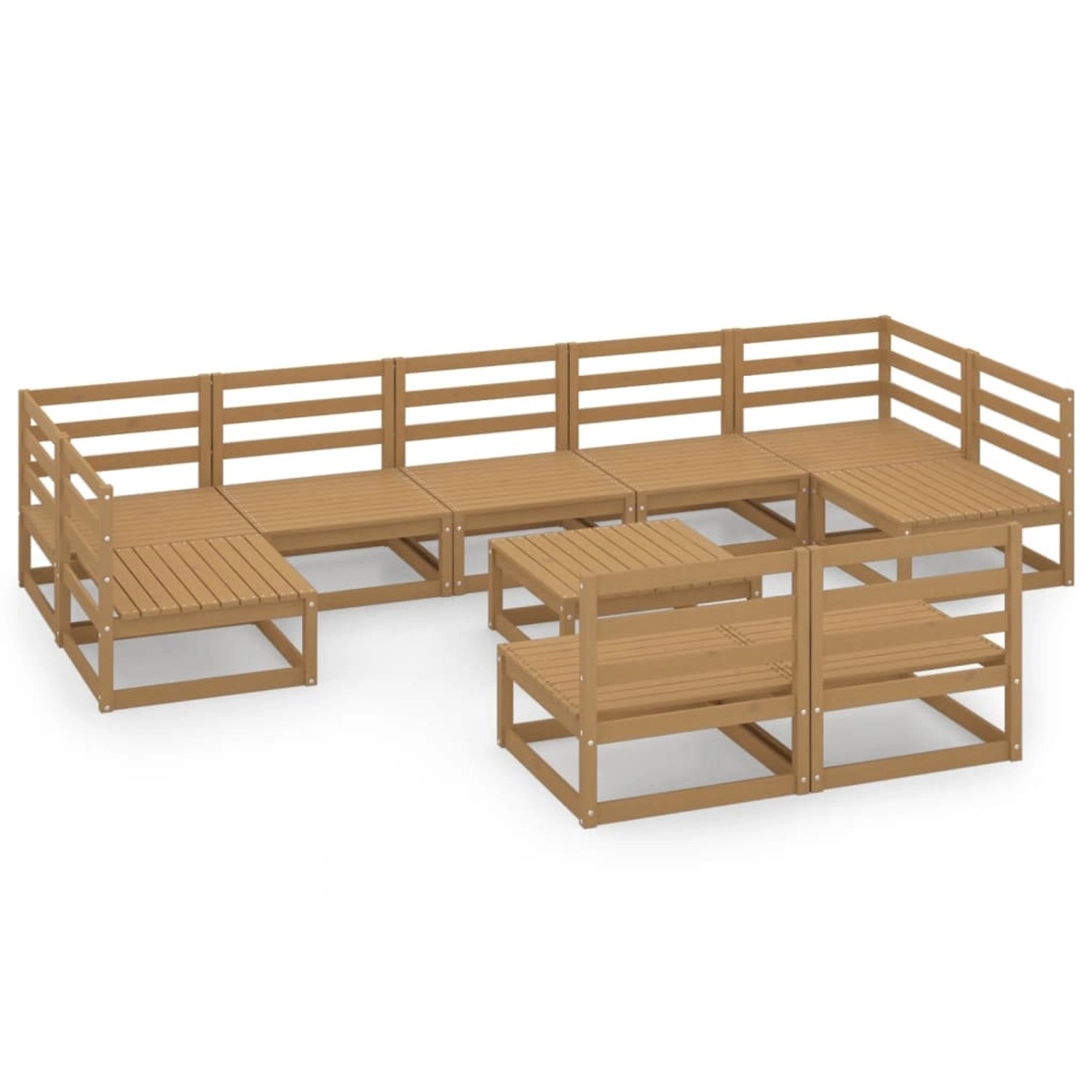 vidaXL 10-tlg Garten-Lounge-Set Massivholz Kiefer Modell 34 vidaXL 10-tlg Garten-Lounge-Set Massivholz Kiefer Modell 34 von VIDAXL