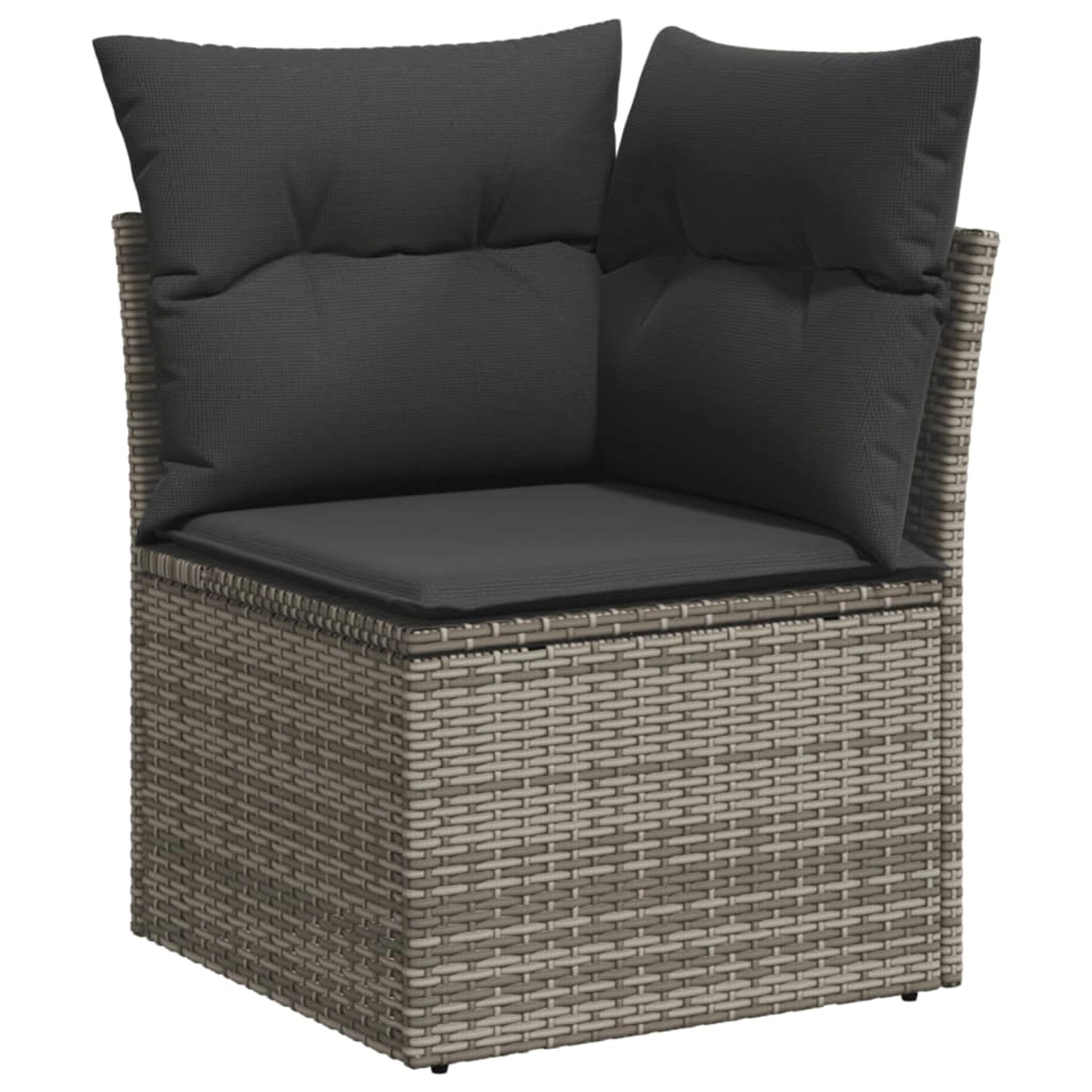 vidaXL 10-tlg Garten-Sofagarnitur mit Kissen Grau Poly Rattan Modell 60 vidaXL 10-tlg Garten-Sofagarnitur mit Kissen Grau Poly Rattan Modell 60 von VIDAXL