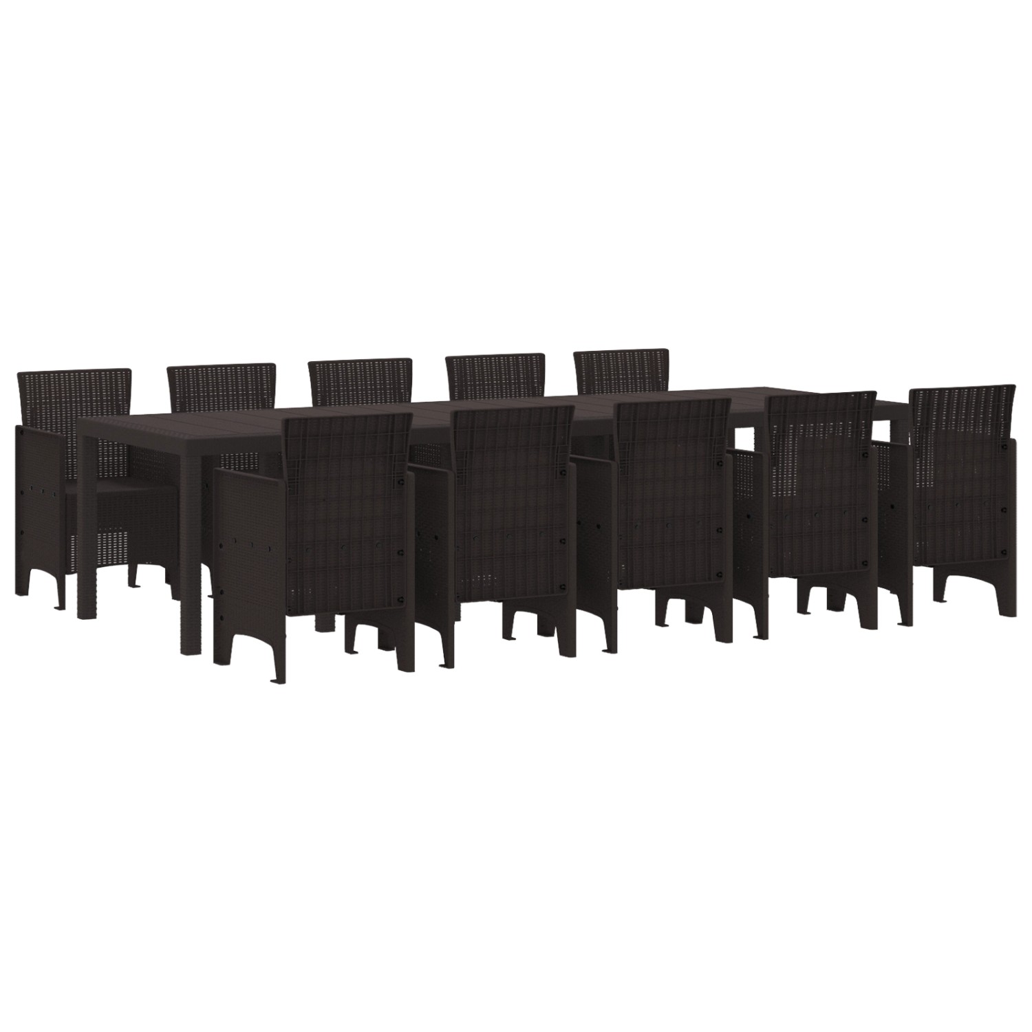 vidaXL 11-Teiliges Gartentischset aus Braunem Poly-Rattan 3378757 vidaXL 11-Teiliges Gartentischset aus Braunem Poly-Rattan 3378757 von VIDAXL