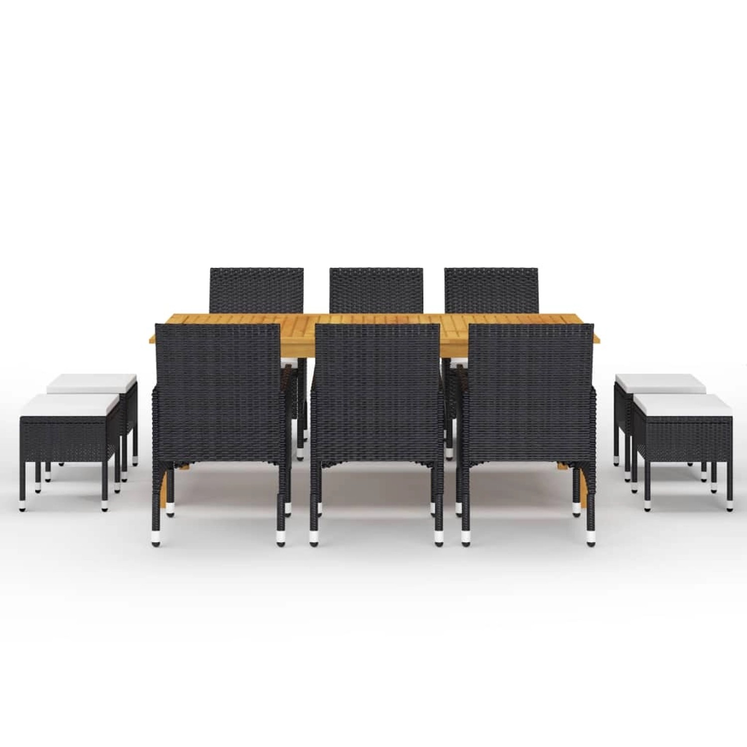 vidaXL 11-tlg Garten-Essgruppe Schwarz Modell 1 vidaXL 11-tlg Garten-Essgruppe Schwarz Modell 1 von VIDAXL