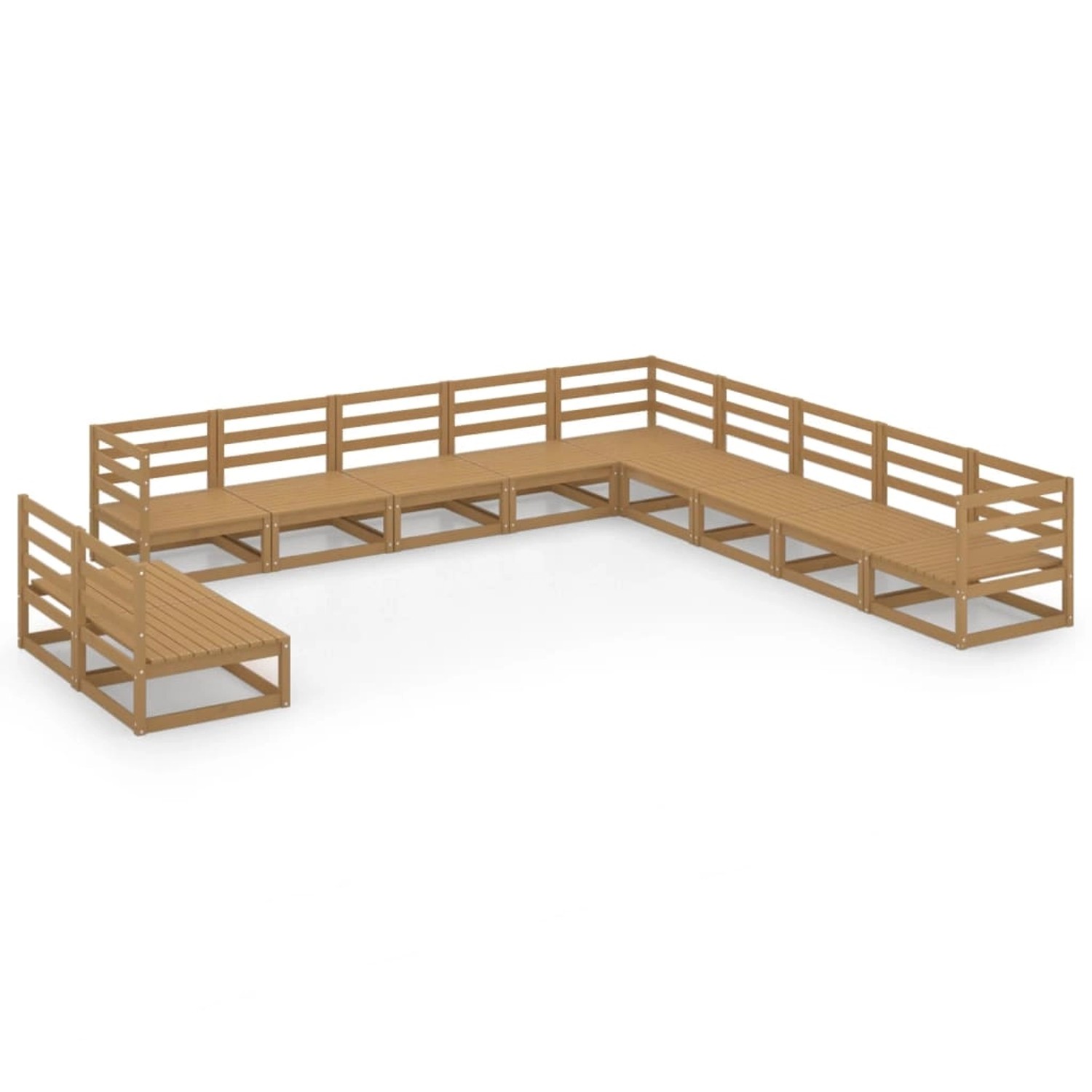 vidaXL 11-tlg Garten-Lounge-Set Honigbraun Massivholz Kiefer Modell 3 vidaXL 11-tlg Garten-Lounge-Set Honigbraun Massivholz Kiefer Modell 3 von VIDAXL