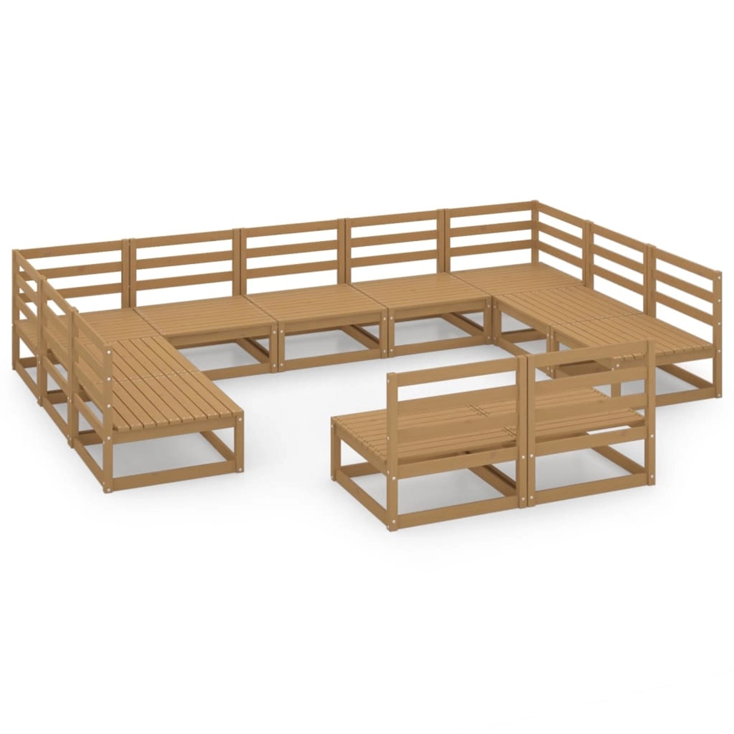 vidaXL 11-tlg Garten-Lounge-Set Massivholz Kiefer Modell 29 vidaXL 11-tlg Garten-Lounge-Set Massivholz Kiefer Modell 29 von VIDAXL