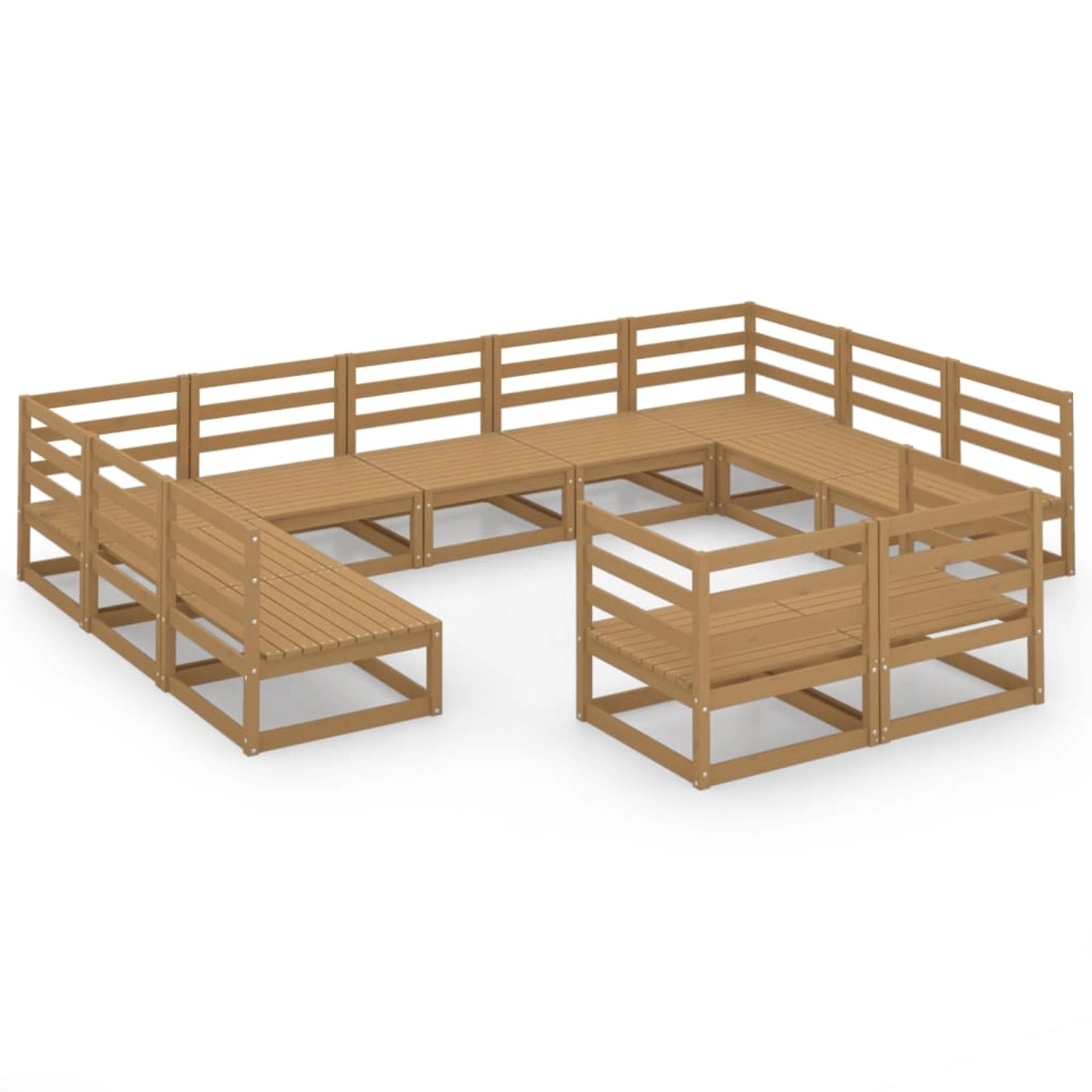 vidaXL 11-tlg Garten-Lounge-Set Massivholz Kiefer Modell 42 vidaXL 11-tlg Garten-Lounge-Set Massivholz Kiefer Modell 42 von VIDAXL