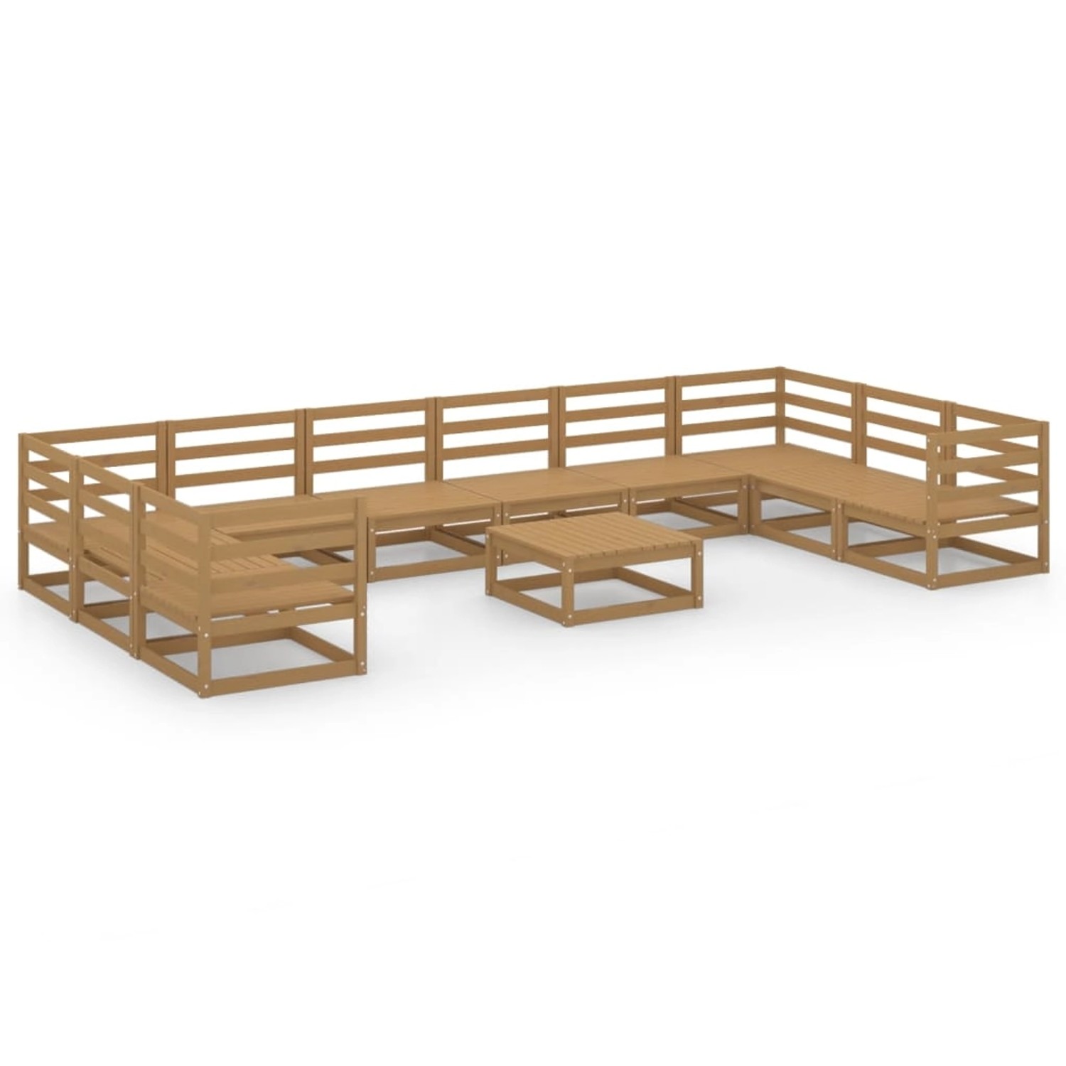 vidaXL 11-tlg Garten-Lounge-Set Massivholz Kiefer Modell 43 vidaXL 11-tlg Garten-Lounge-Set Massivholz Kiefer Modell 43 von VIDAXL