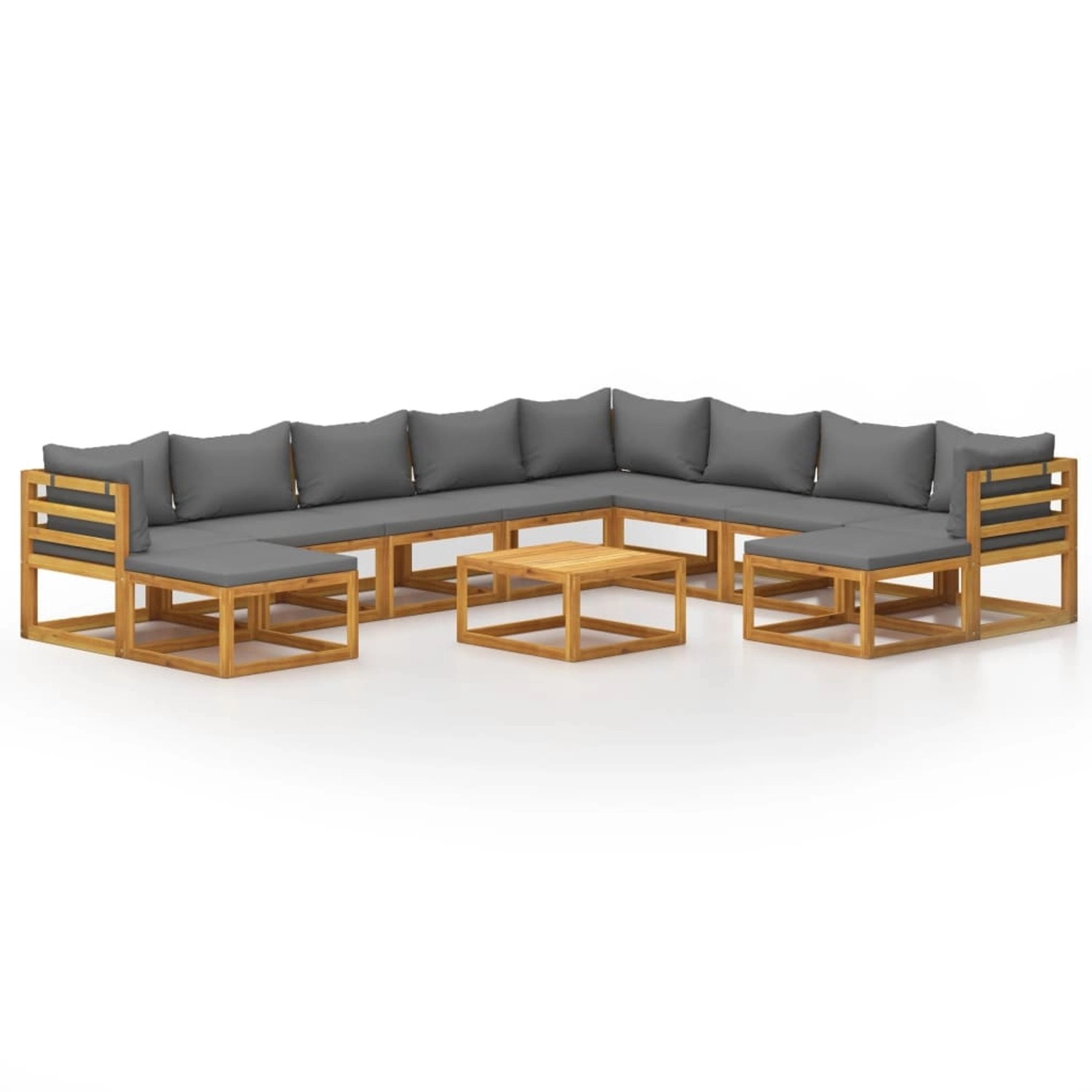 vidaXL 11-tlg. Garten-Lounge-Set mit Auflagen Massivholz Akazie vidaXL 11-tlg. Garten-Lounge-Set mit Auflagen Massivholz Akazie von VIDAXL