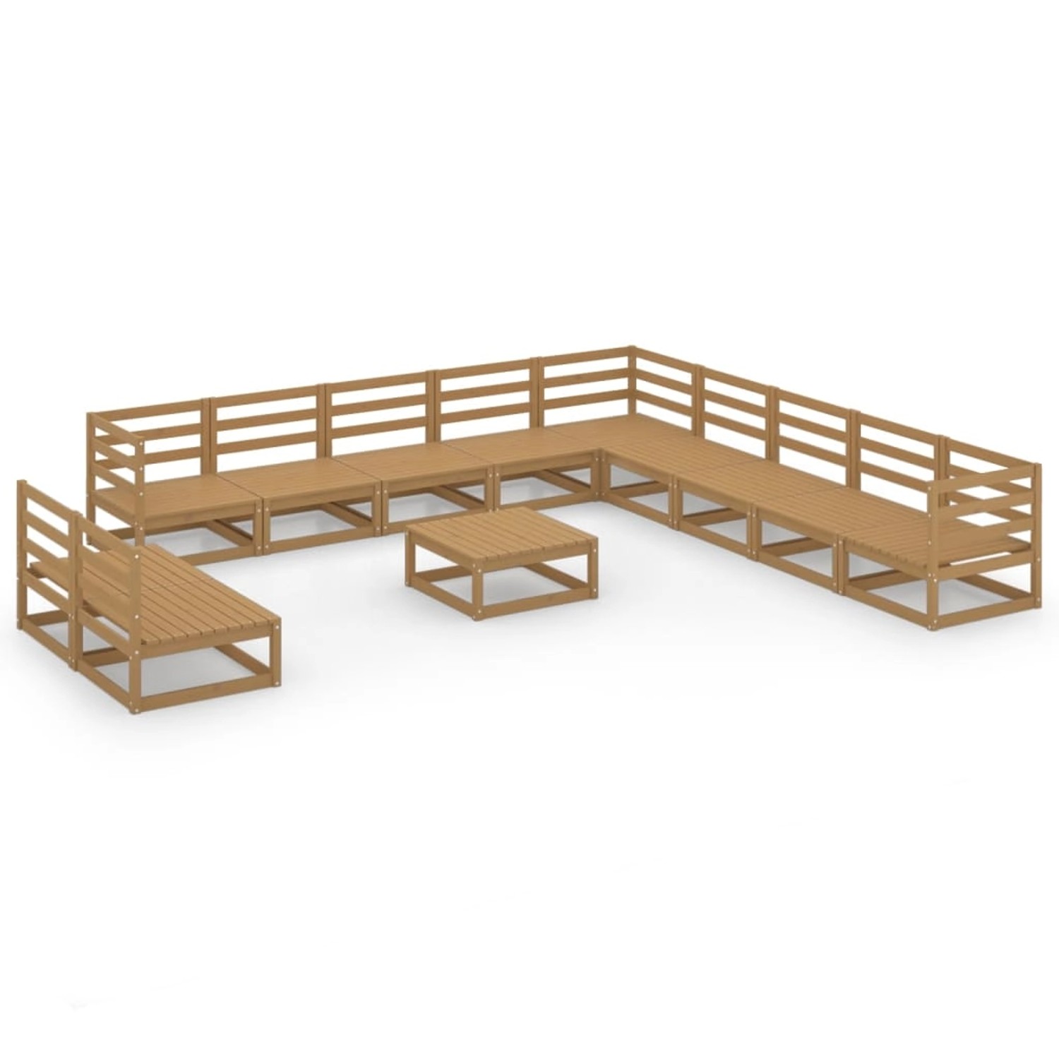 vidaXL 12-tlg Garten-Lounge-Set Honigbraun Massivholz Kiefer Modell 1 vidaXL 12-tlg Garten-Lounge-Set Honigbraun Massivholz Kiefer Modell 1 von VIDAXL