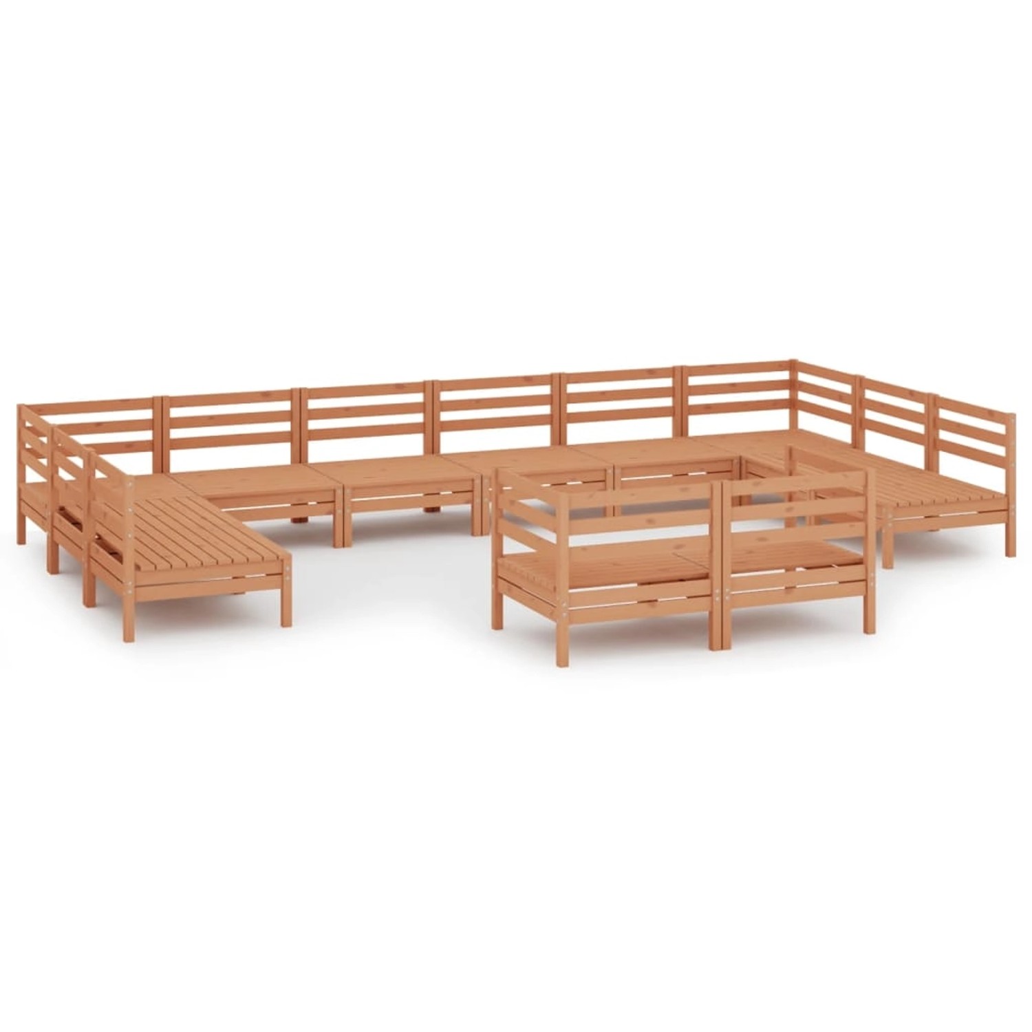 vidaXL 12-tlg Garten-Lounge-Set Honigbraun Massivholz Kiefer Modell 8 vidaXL 12-tlg Garten-Lounge-Set Honigbraun Massivholz Kiefer Modell 8 von VIDAXL