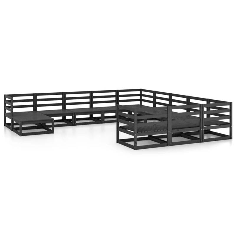 vidaXL 12-tlg Garten-Lounge-Set Massivholz Kiefer Modell 13 von VIDAXL