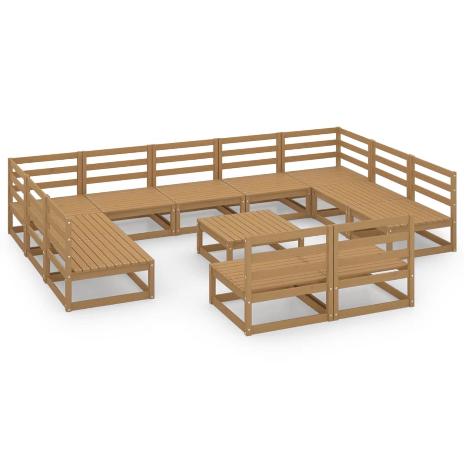 vidaXL 12-tlg Garten-Lounge-Set Massivholz Kiefer Modell 18 vidaXL 12-tlg Garten-Lounge-Set Massivholz Kiefer Modell 18 von VIDAXL