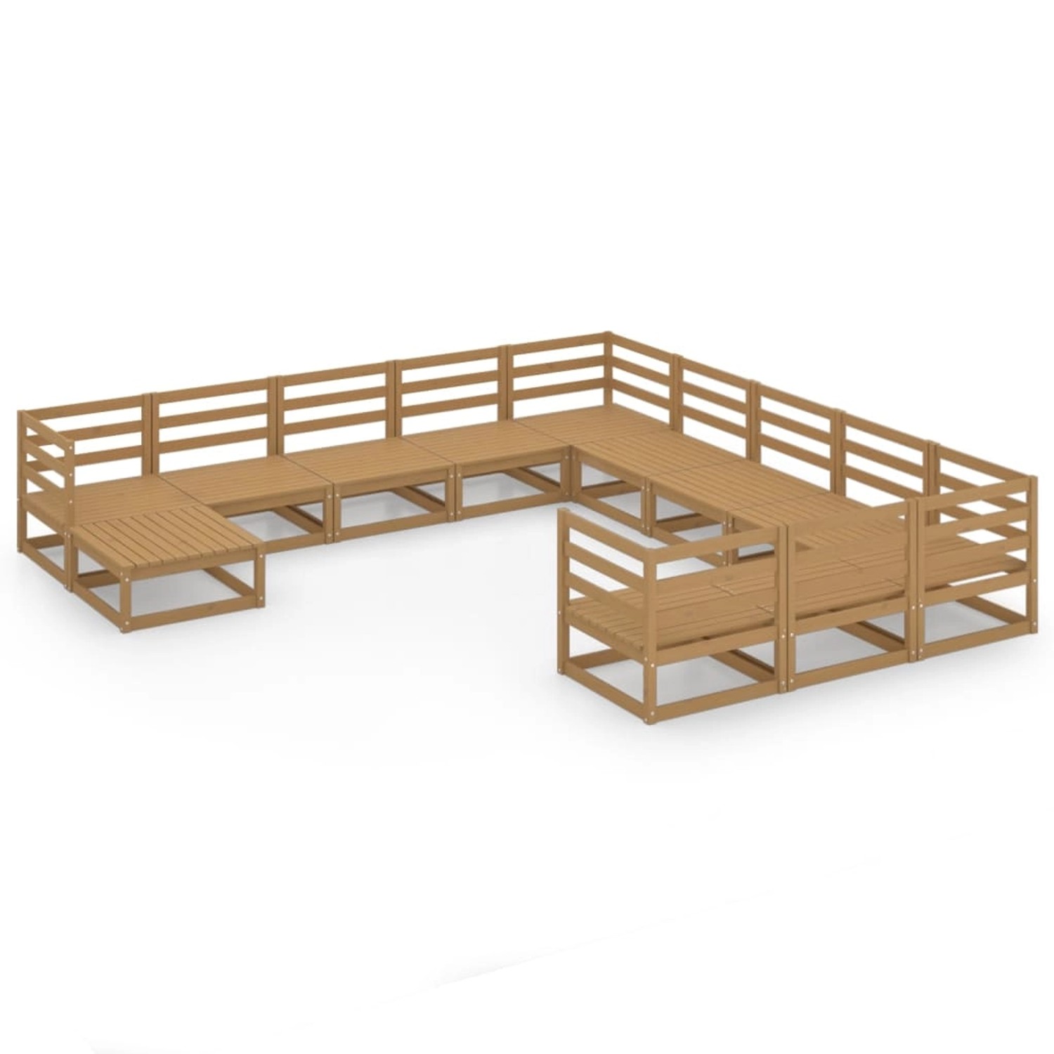 vidaXL 12-tlg Garten-Lounge-Set Massivholz Kiefer Modell 27 vidaXL 12-tlg Garten-Lounge-Set Massivholz Kiefer Modell 27 von VIDAXL