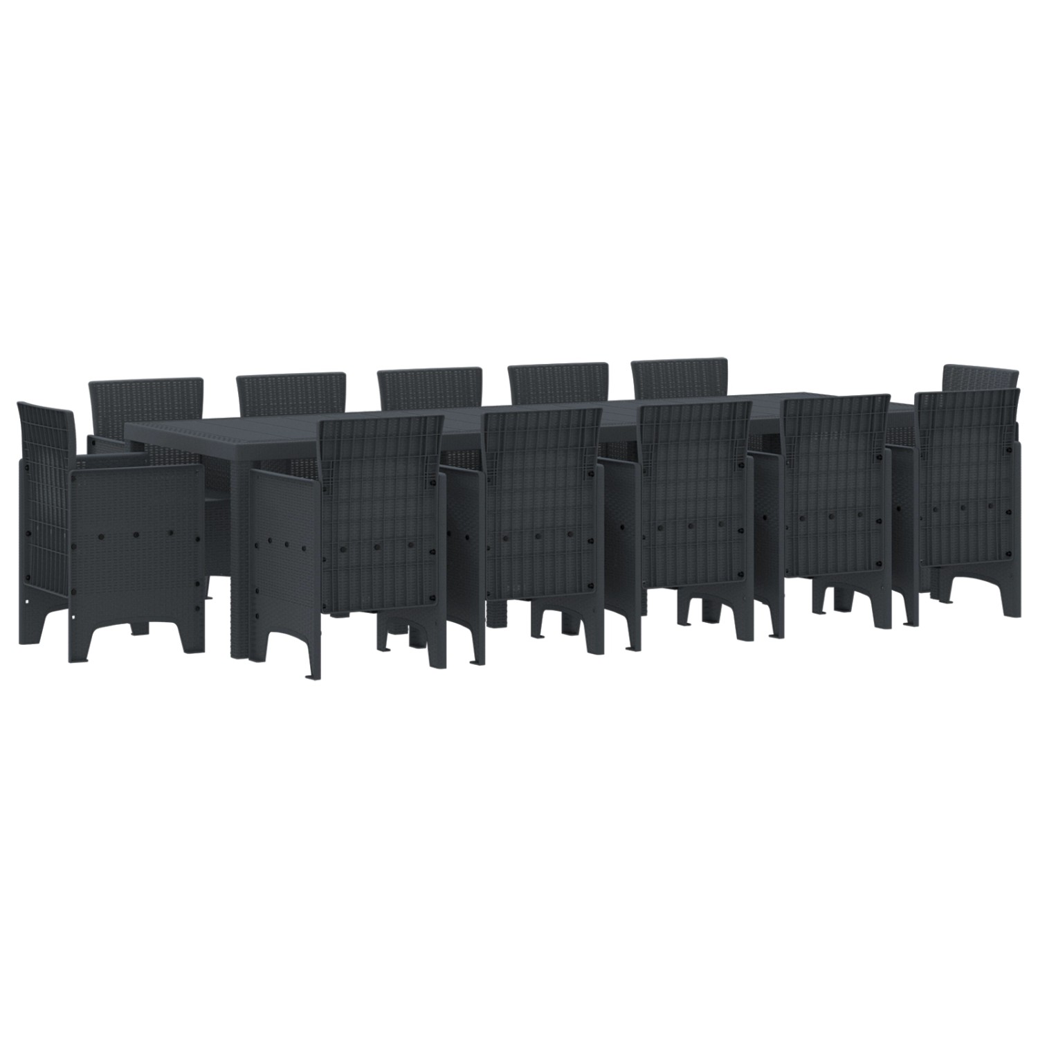 vidaXL 13-Teilige Garten-Essgruppe Anthrazit Poly Rattan 3378612 vidaXL 13-Teilige Garten-Essgruppe Anthrazit Poly Rattan 3378612 von VIDAXL