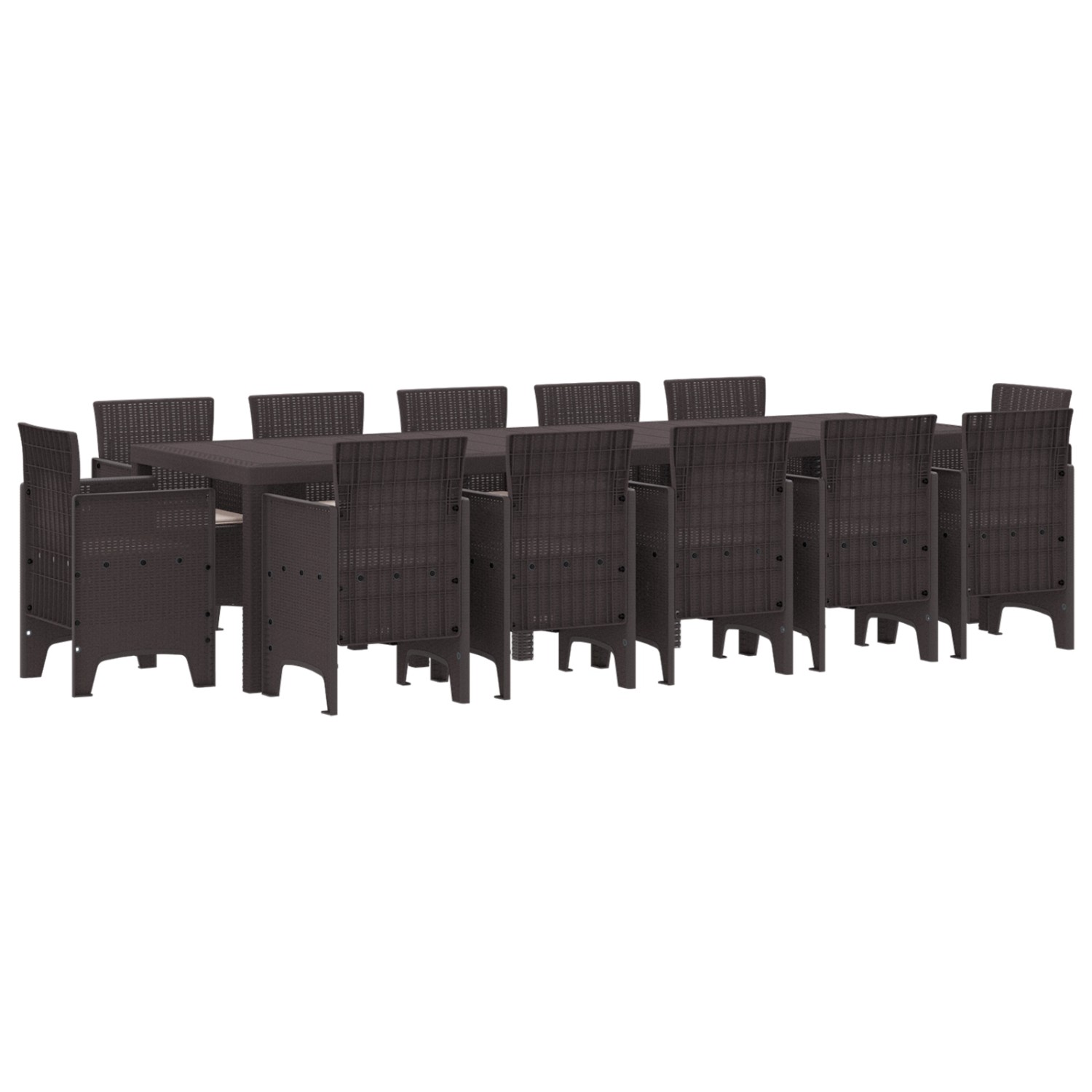 vidaXL 13-Teiliges Garten Essset mit Kissen Braun Poly-Rattan 3378618 vidaXL 13-Teiliges Garten Essset mit Kissen Braun Poly-Rattan 3378618 von VIDAXL