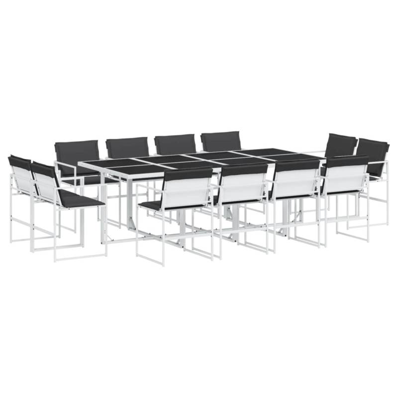 vidaXL 13-Tlg Garten-Essgruppe mit Kissen Weiß Textilene 3295110 vidaXL 13-Tlg Garten-Essgruppe mit Kissen Weiß Textilene 3295110 von VIDAXL