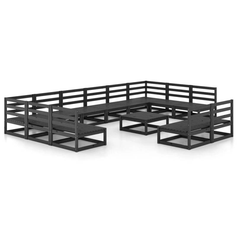 vidaXL 13-tlg Garten-Lounge-Set Massivholz Kiefer Modell 12 von VIDAXL