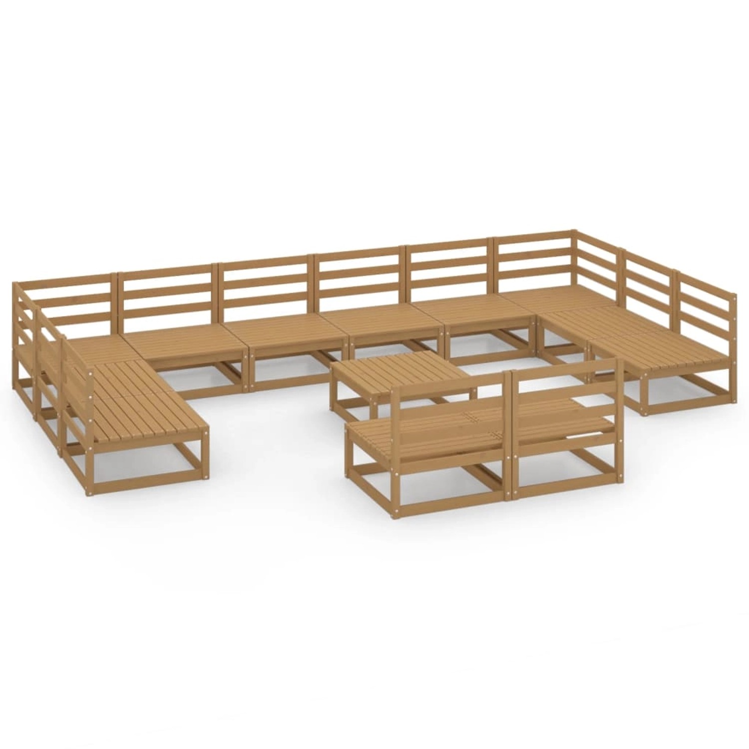 vidaXL 13-tlg Garten-Lounge-Set Massivholz Kiefer Modell 16 vidaXL 13-tlg Garten-Lounge-Set Massivholz Kiefer Modell 16 von VIDAXL