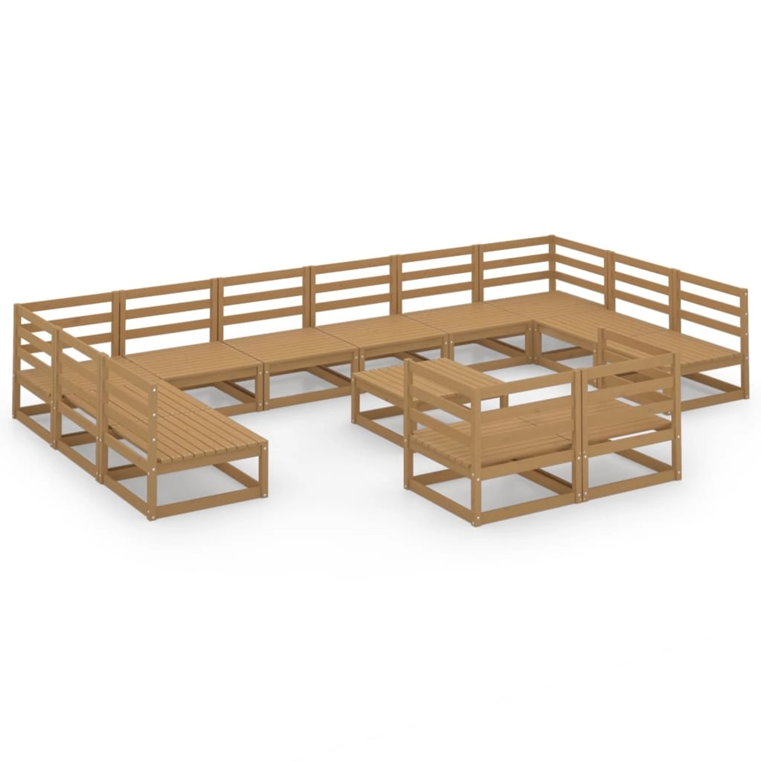vidaXL 13-tlg Garten-Lounge-Set Massivholz Kiefer Modell 22 vidaXL 13-tlg Garten-Lounge-Set Massivholz Kiefer Modell 22 von VIDAXL
