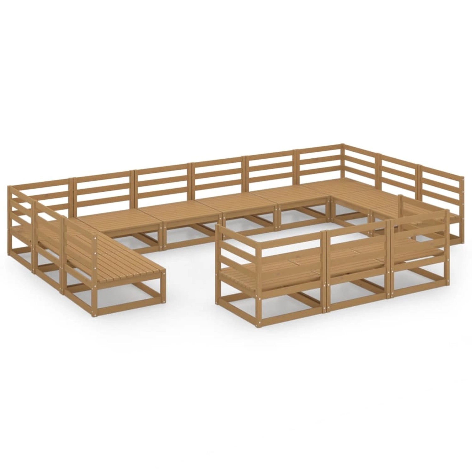 vidaXL 13-tlg Garten-Lounge-Set Massivholz Kiefer Modell 23 vidaXL 13-tlg Garten-Lounge-Set Massivholz Kiefer Modell 23 von VIDAXL