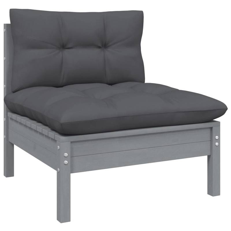 vidaXL 13-tlg Garten-Lounge-Set mit Anthrazit Kissen Kiefernholz Modell 2 von VIDAXL