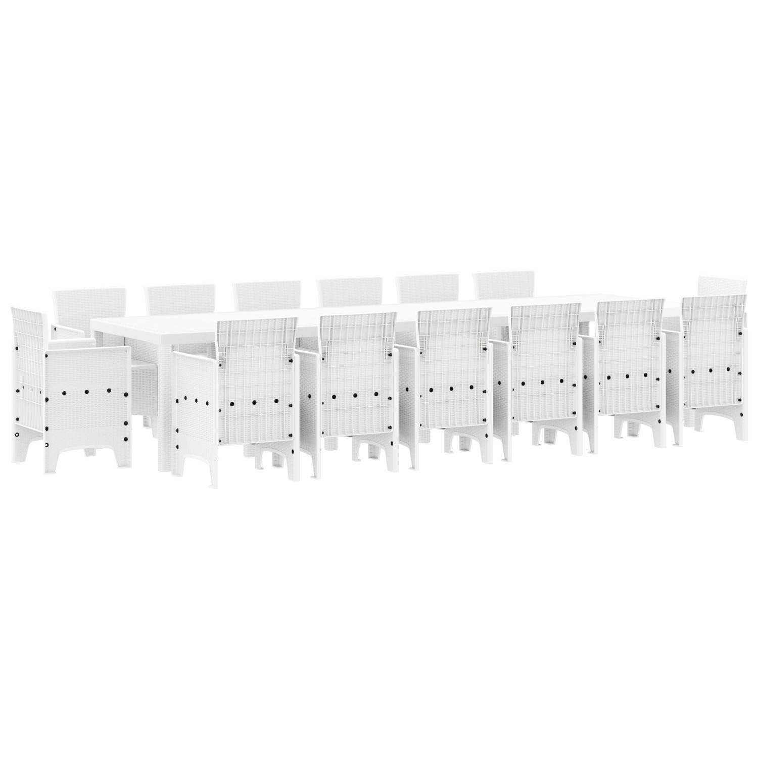 vidaXL 15 Teile Garten Essgruppe Weiß Poly-Rattan 3378642 vidaXL 15 Teile Garten Essgruppe Weiß Poly-Rattan 3378642 von VIDAXL
