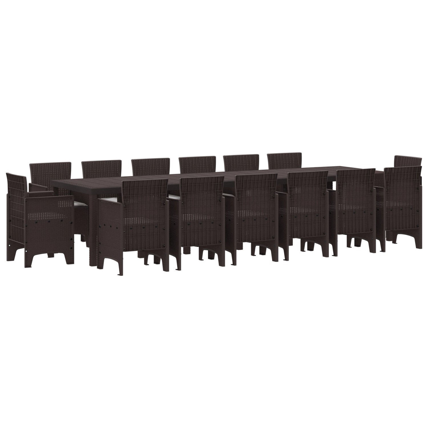 vidaXL 15-Teiliges Garten Essset mit Kissen Braun Poly-Rattan 3378639 vidaXL 15-Teiliges Garten Essset mit Kissen Braun Poly-Rattan 3378639 von VIDAXL