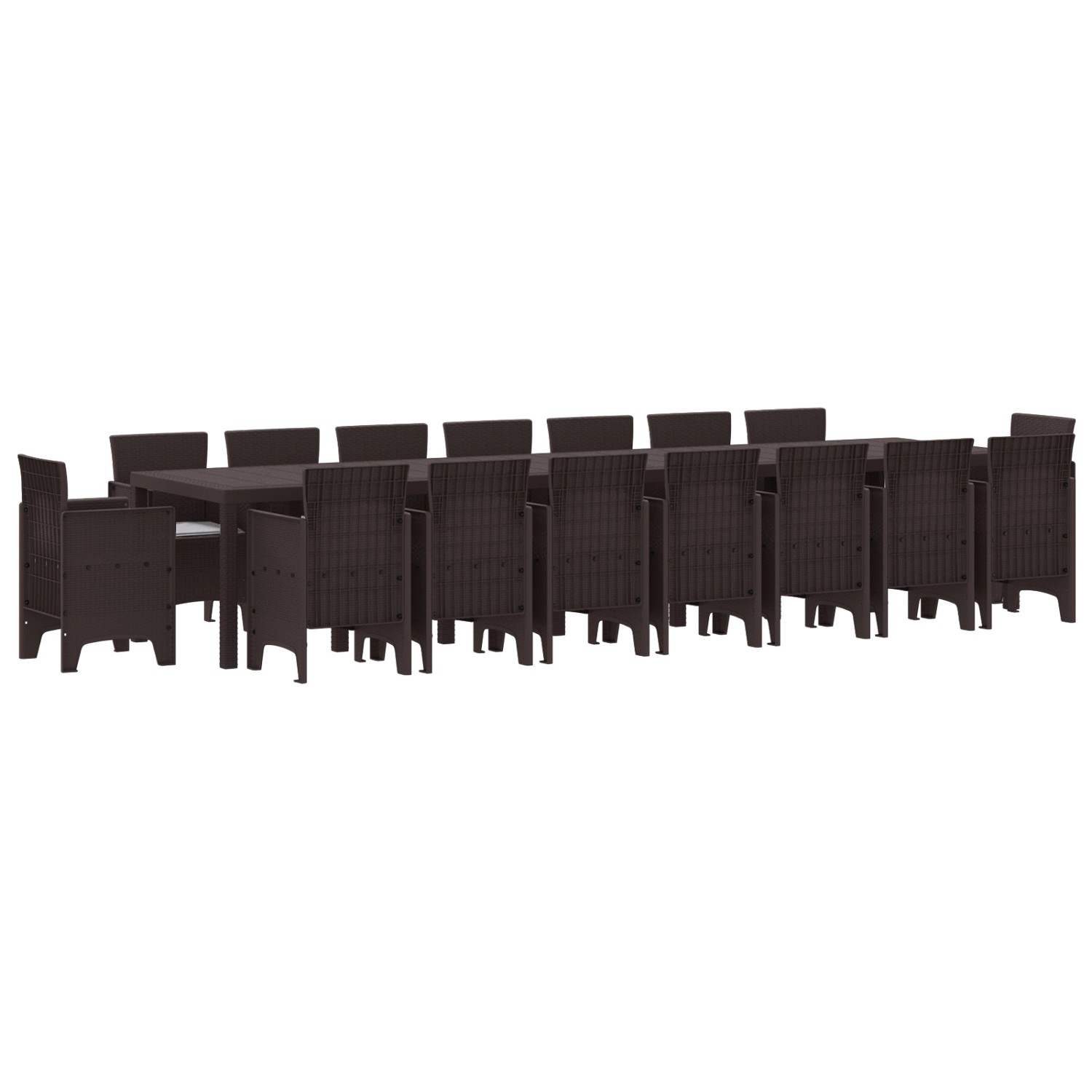 vidaXL 17-Teiliges Garten Essgruppen-Set mit Kissen Braunes Poly-Rattan 3378659 vidaXL 17-Teiliges Garten Essgruppen-Set mit Kissen Braunes Poly-Rattan 3378659 von VIDAXL